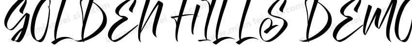 GOLDEN HILLS DEMO字体字体转换